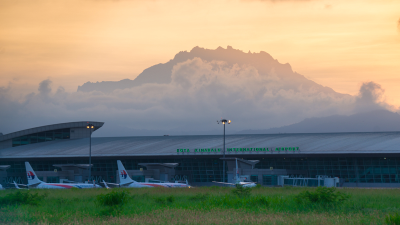 BKI Airport is located approximately 8 km (5.0 mi) southwest of the city centre.